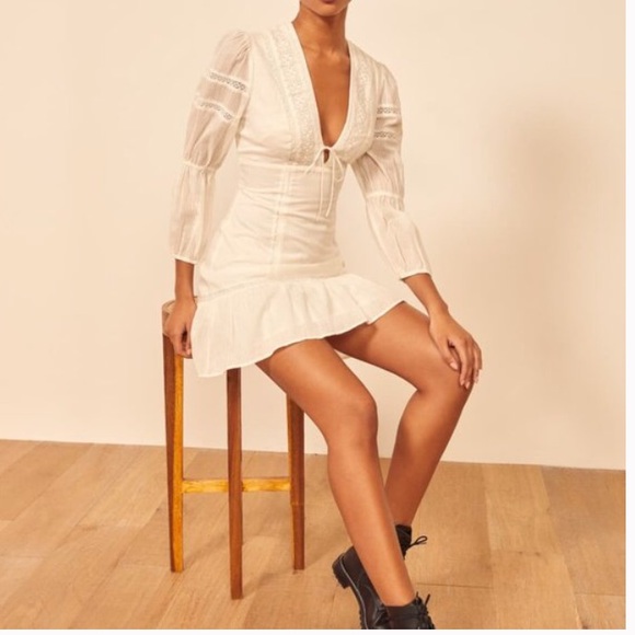 NWT Reformation Cecille Eyelet Dress - Picture 3 of 12